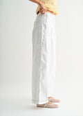 Wide-leg Stretchy Denim Trousers
