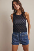 Braided Pocket Denim Shorts